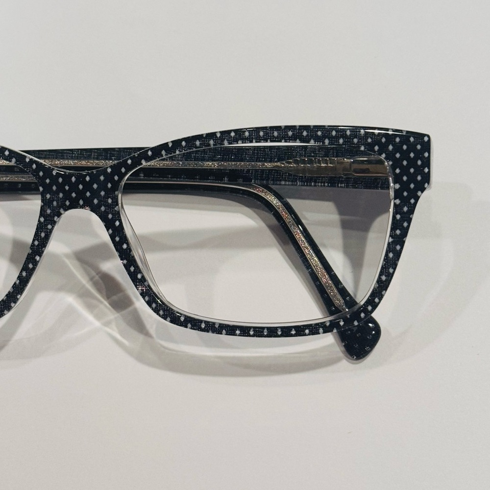 Originale LUCKY BRAND VLBD236 DENIM PRINT Eyeglasses Pre-owned Plastic 55-14-140 - Picture 2 of 5